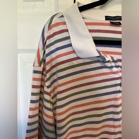 Daniel Cremieux - Big & Tall - Classic Fit Striped Polo - Picture 3 of 5